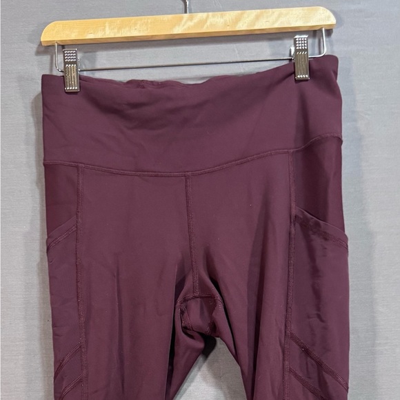 Athleta Maroon Leggings - Picture 1 of 6
